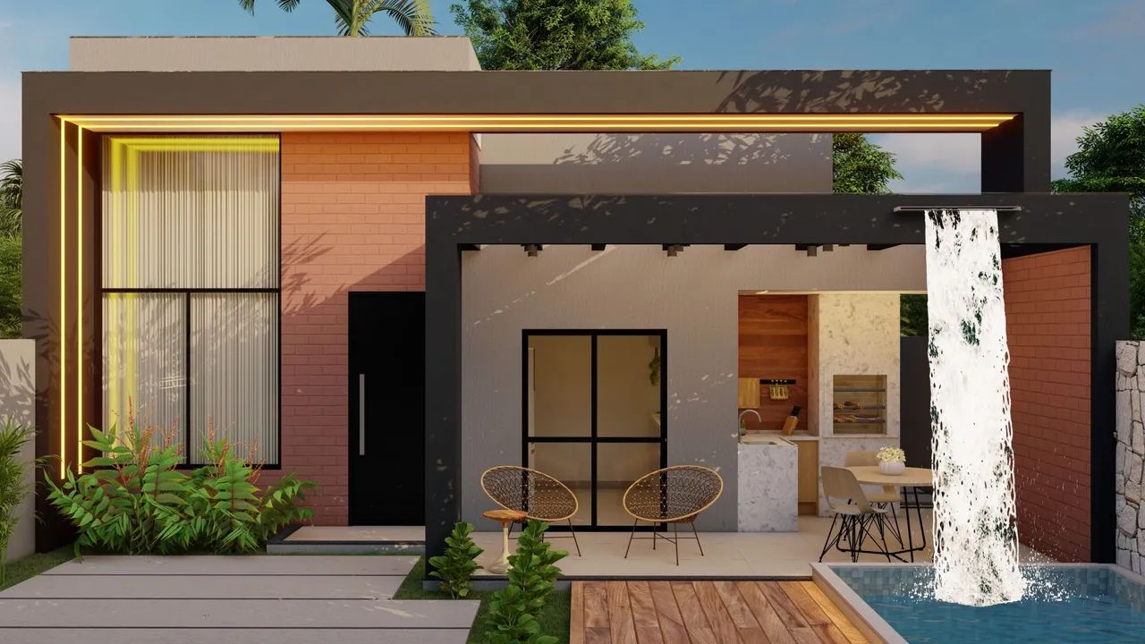 Lançamento!!! Casa 3q Linear terreno inteiro c/ piscina e área gourmet - Foto 3