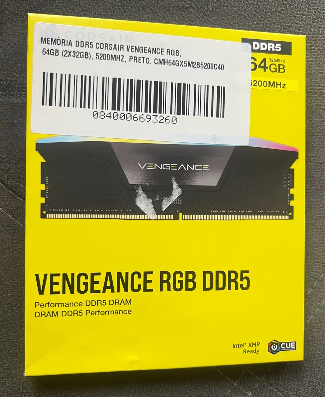 Memória DDR5 Corsair Vengeance RGB 64GB