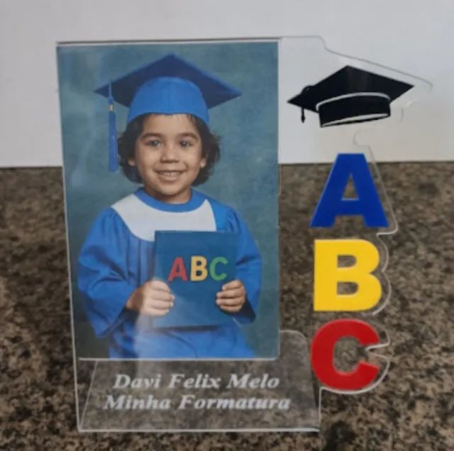 Placa para formatura ABC em acrílico. - Foto 2