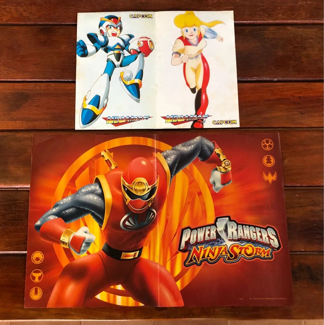Pôsteres Mega Man e Power Rangers Dino Trovão - Foto 2