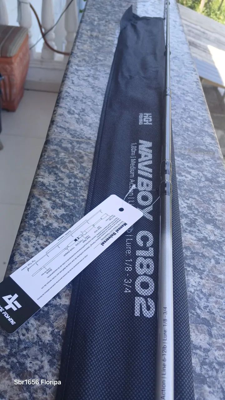 Vara 1,80 e  carretilha preta - Foto 3