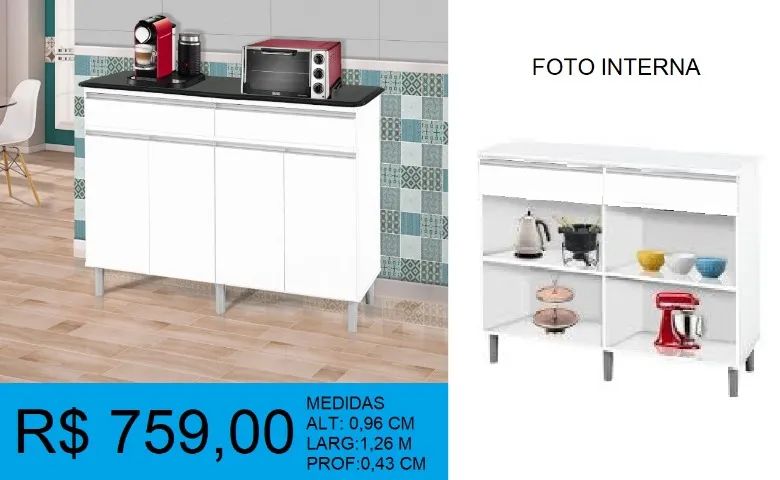 Balcão de otima qualidade  novidade - compre hoje e receba amanhã