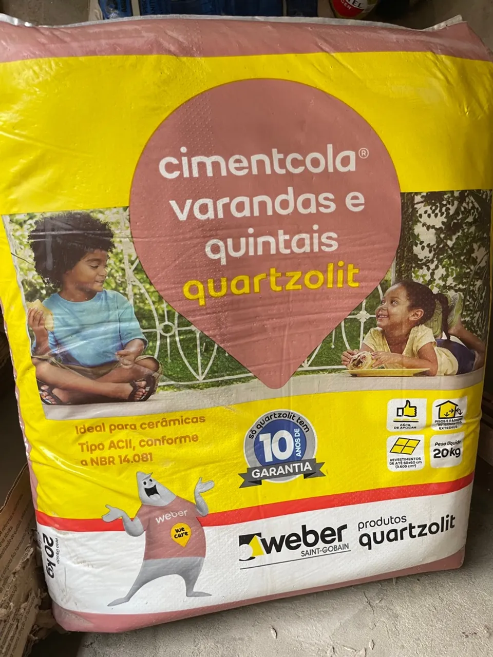 Cimentcola Quartzolit Argamassas 20kg e Rejuntes 1kg