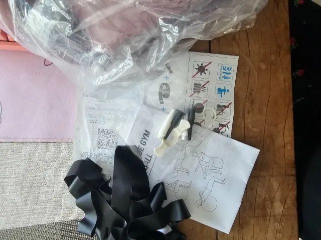 Bola de ginastica para pilates, yoga, academia, gestante - Foto 4