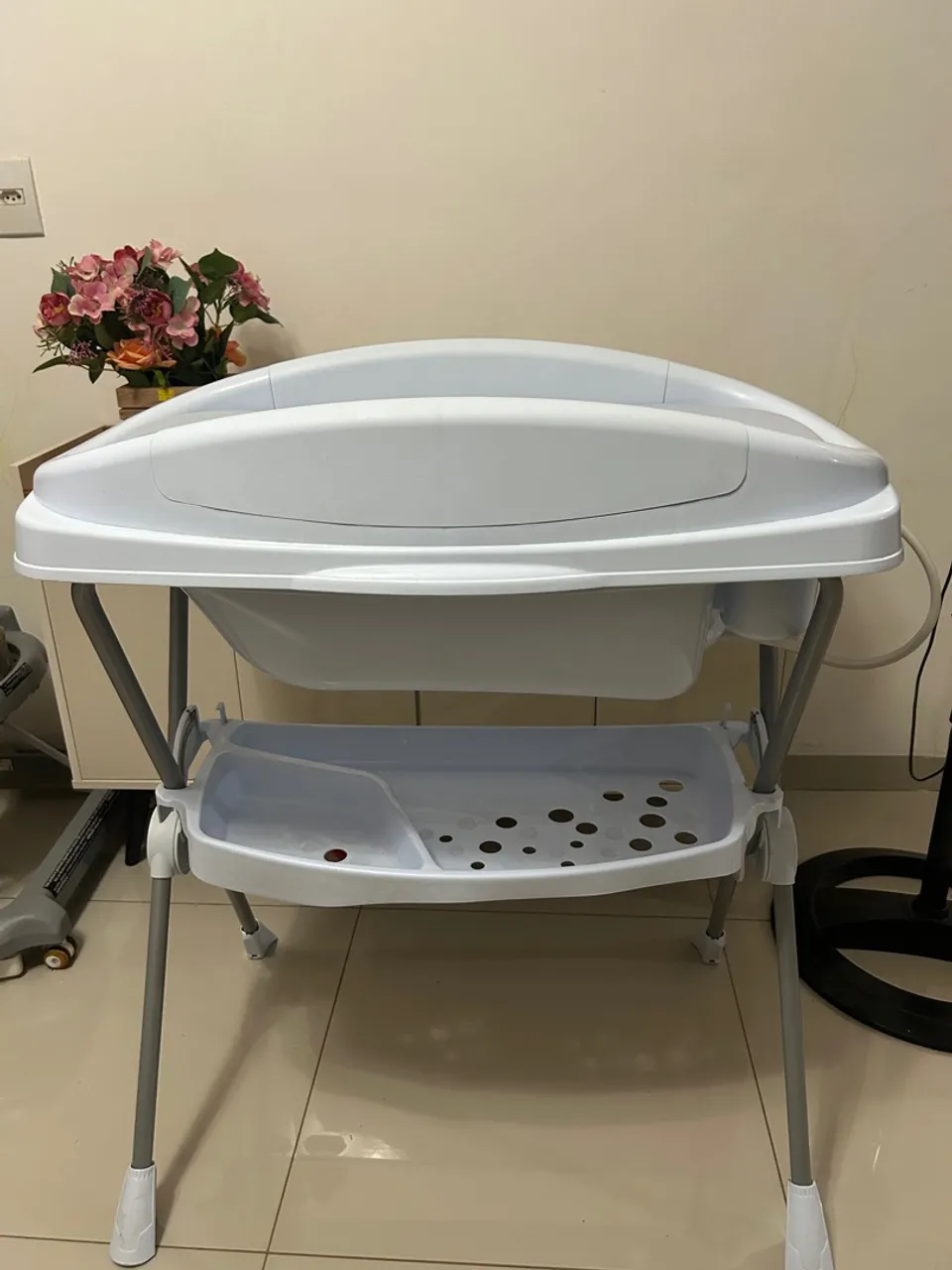 Banheira para bebê com trocador