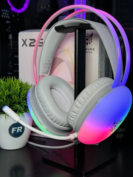 Headset Gamer ONIKUMA X25 White - Foto 4