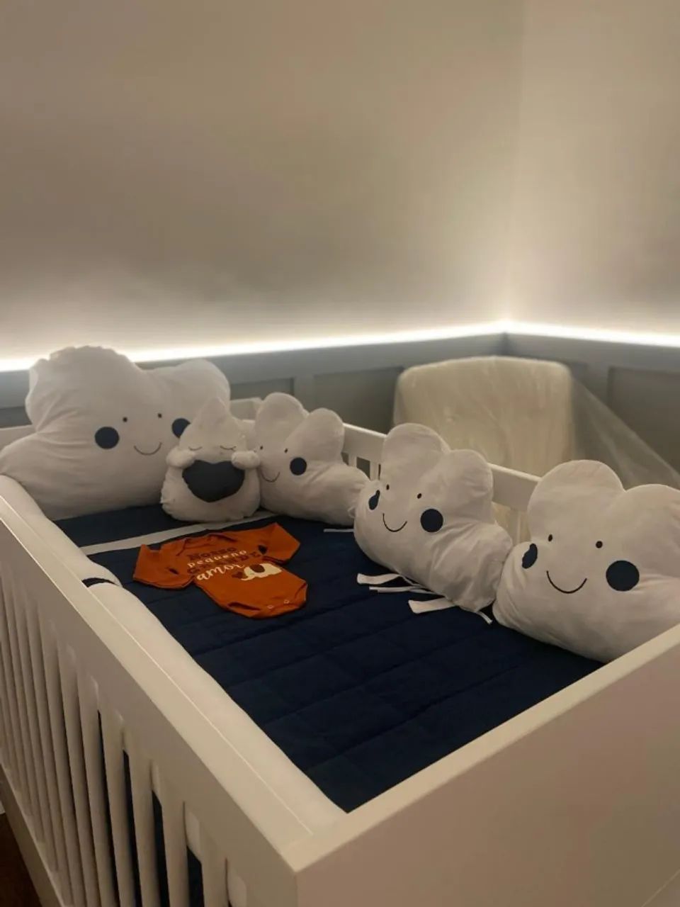 Berço Cozy Branco com 3 níveis de altura - Foto 2