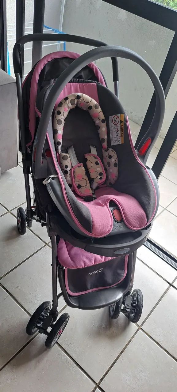 Carrinho de bebê+bebê conforto  - Foto 3