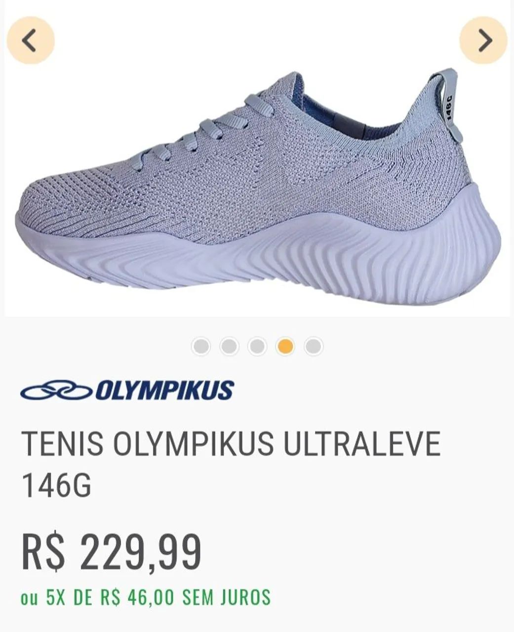 Tênis olympikus Tam 36 Ultraleve 146G - Foto 2