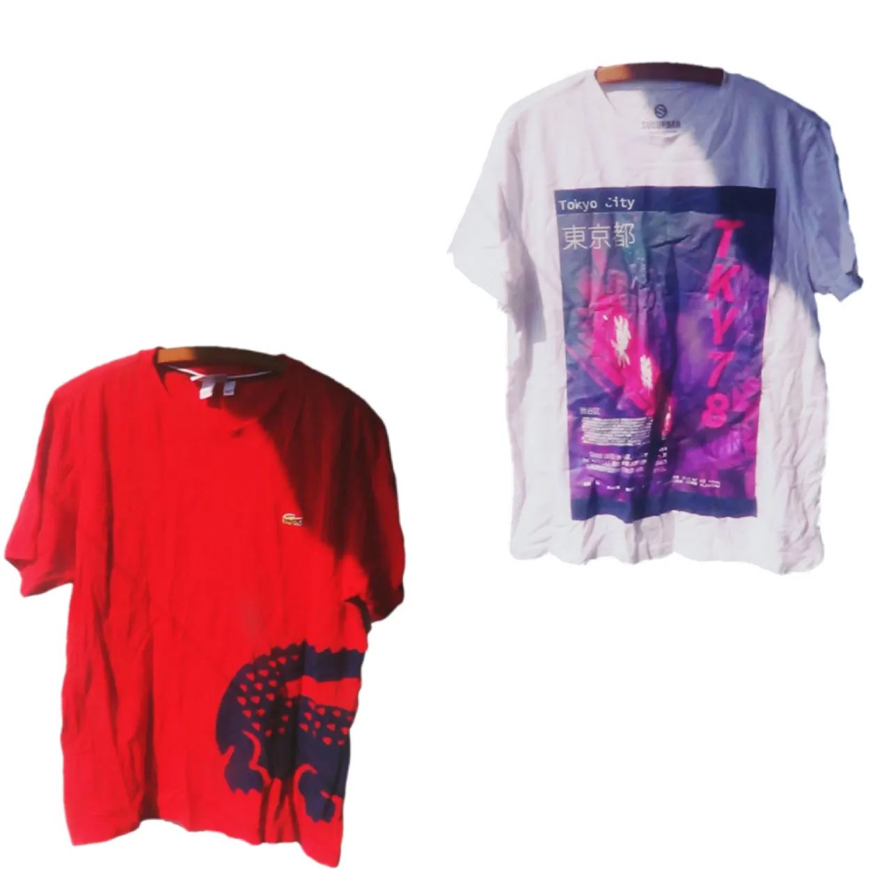 Camisetas Lacoste e Tokyo City - Oferta Dupla. 