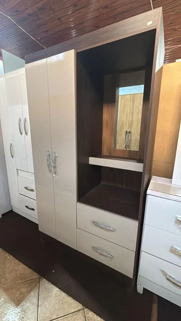 Promoção Guarda-Roupas 2 Portas Branco - Foto 2