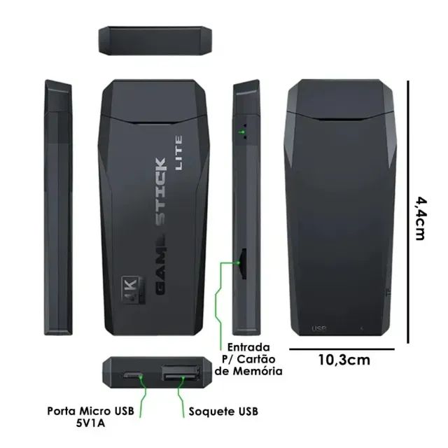 Video Game Stick Retro Controle Sem Fio HDMI 3500 Jogos FRETE GRATIS PARA TODO BRASIL - Foto 2