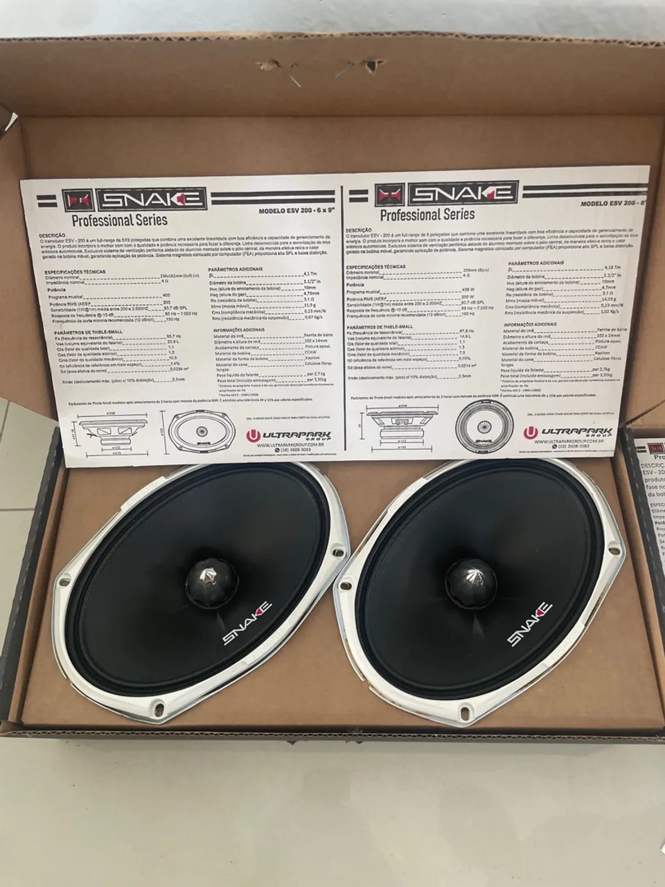 Par de Alto Falantes Snake ESV 200 - 6x9 Polegadas