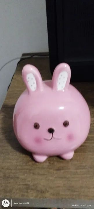 Coelhinho miniso cofre de Porcelana