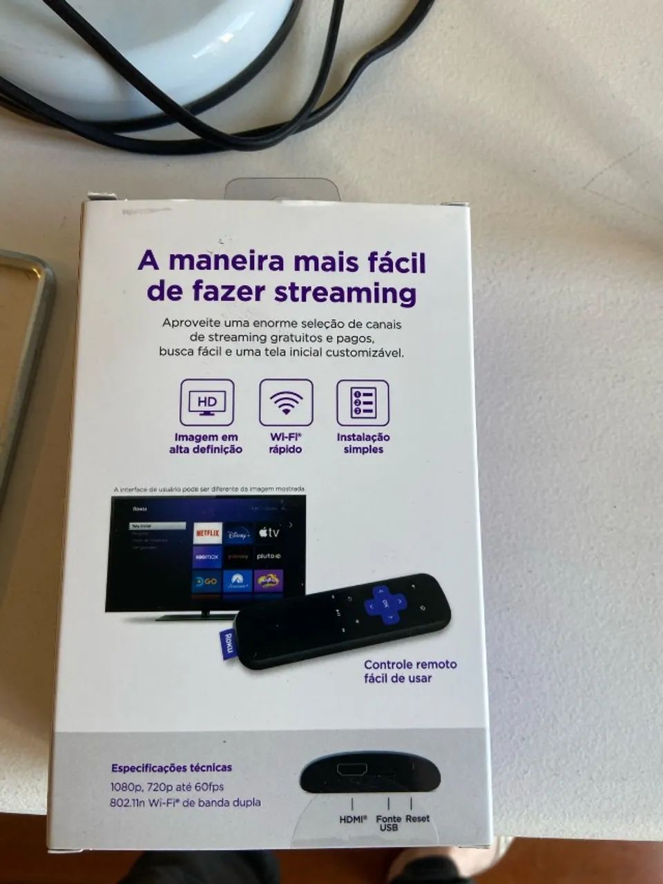 Roku Express - Streaming player Full HD. Transforma sua TV em Smart TV.  - Foto 4