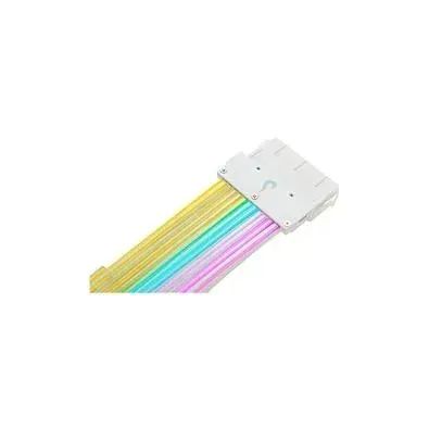 Cabo Extensor Fonte Sleeved Rise Mode White ARGB para Placa Mãe 24P - WZetta - Foto 3