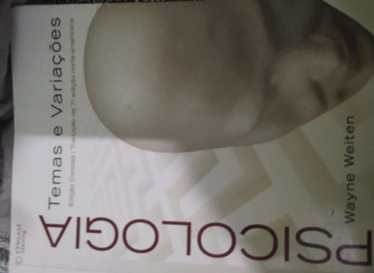 Livro Psicologia: Temas e Variações - Wayne Weiten