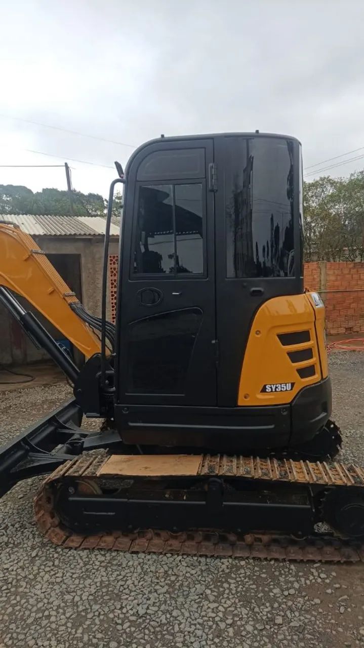Mini escavadeira Sany SY35U ano 2021 com 2.816 horas.  - Foto 3