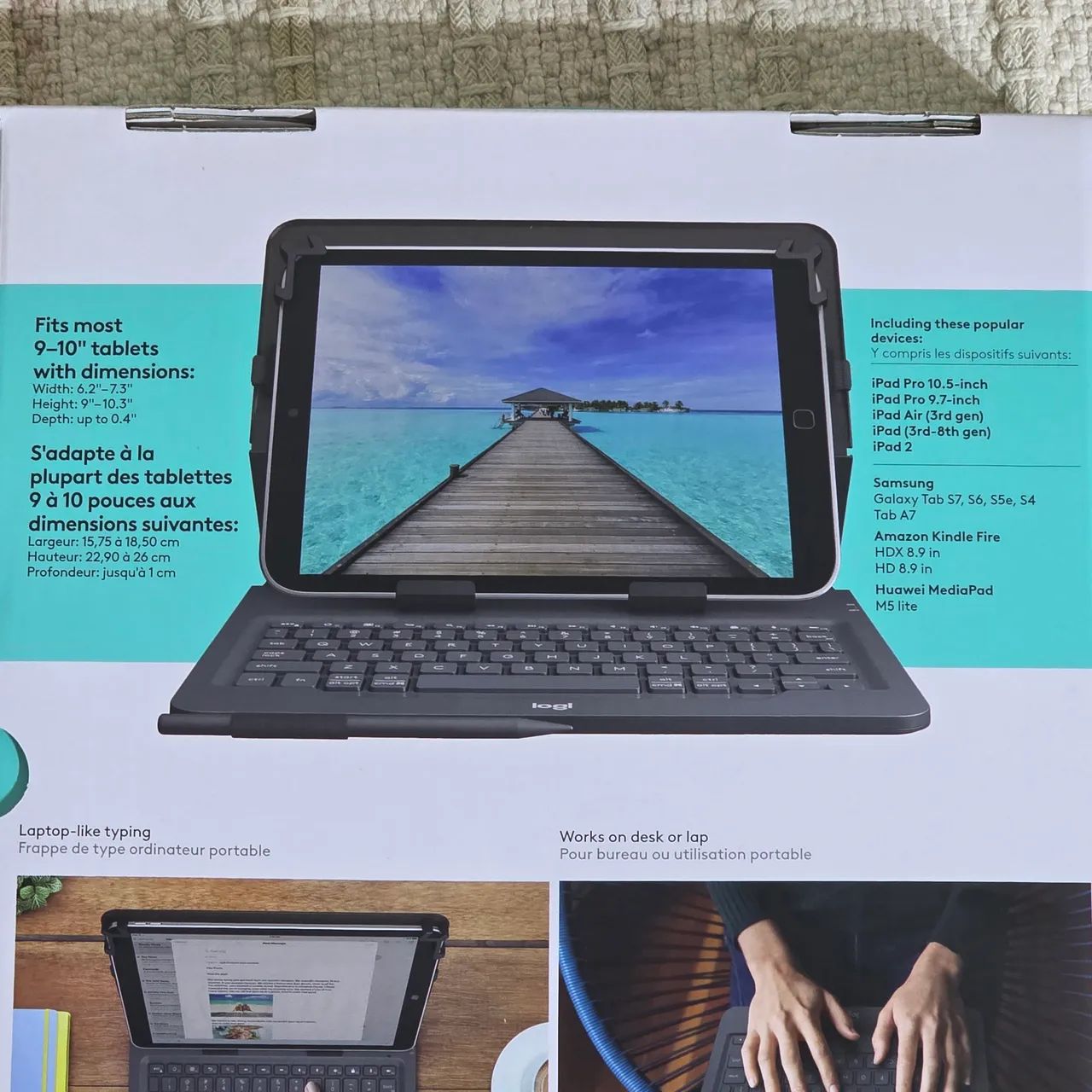 Capa Teclado Logitech Universal Folio para Tablet 9-10