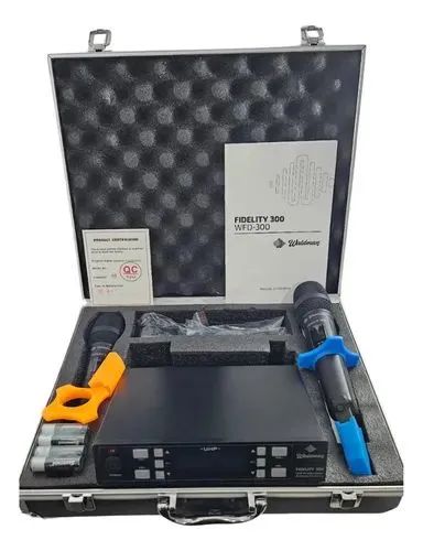 Microfone Bastão Duplo Sem Fio Waldman Fidelity 300 WFD-300 - Foto 2