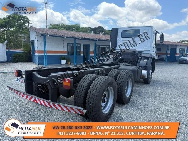 VW 26.280 2022 TRAÇADO 6X4 CHASSIS 5,00M - Foto 4