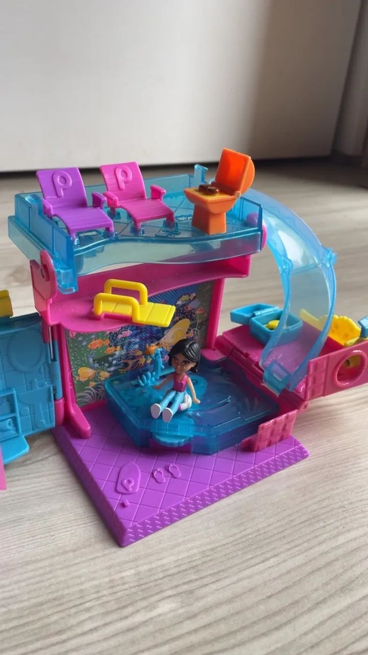 Mattel Polly Pocket Pollyville Neighborhood Pool - Foto 4