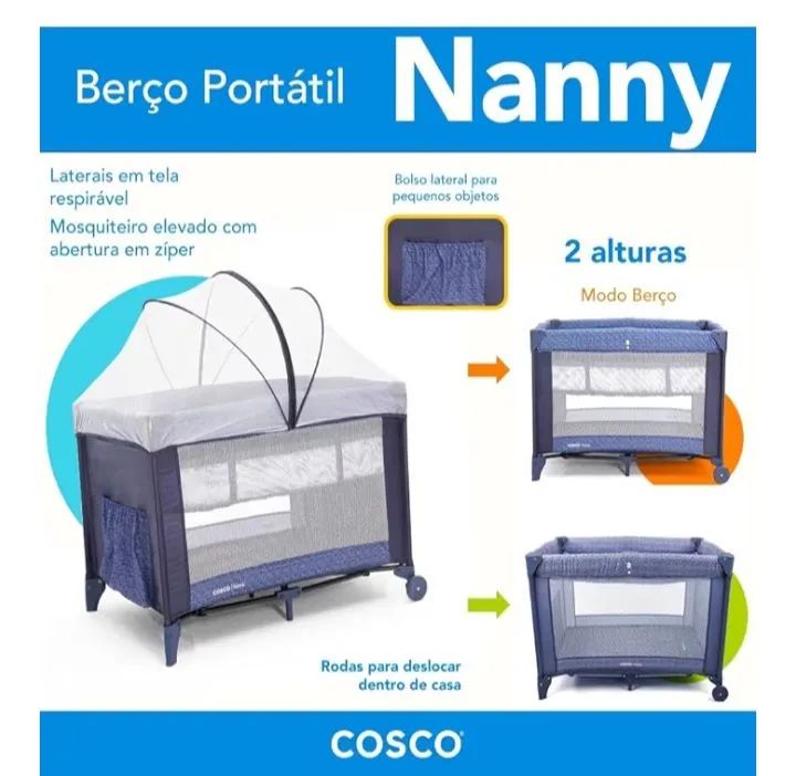 Berço Portátil Cosco64840827317890123