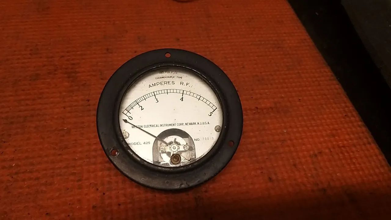 Medidor de Amperes RF Weston, Modelo 425 made usa, não tem em loja!!!