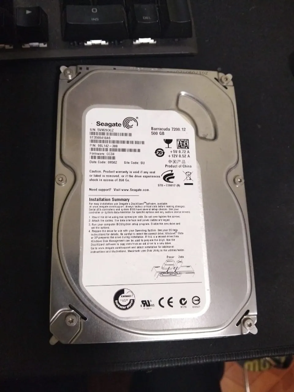 HD Seagate Barracuda 500GB - Usado