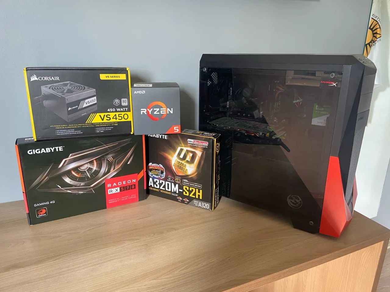 PC Gamer Completo - Ryzen 5 - RX 570