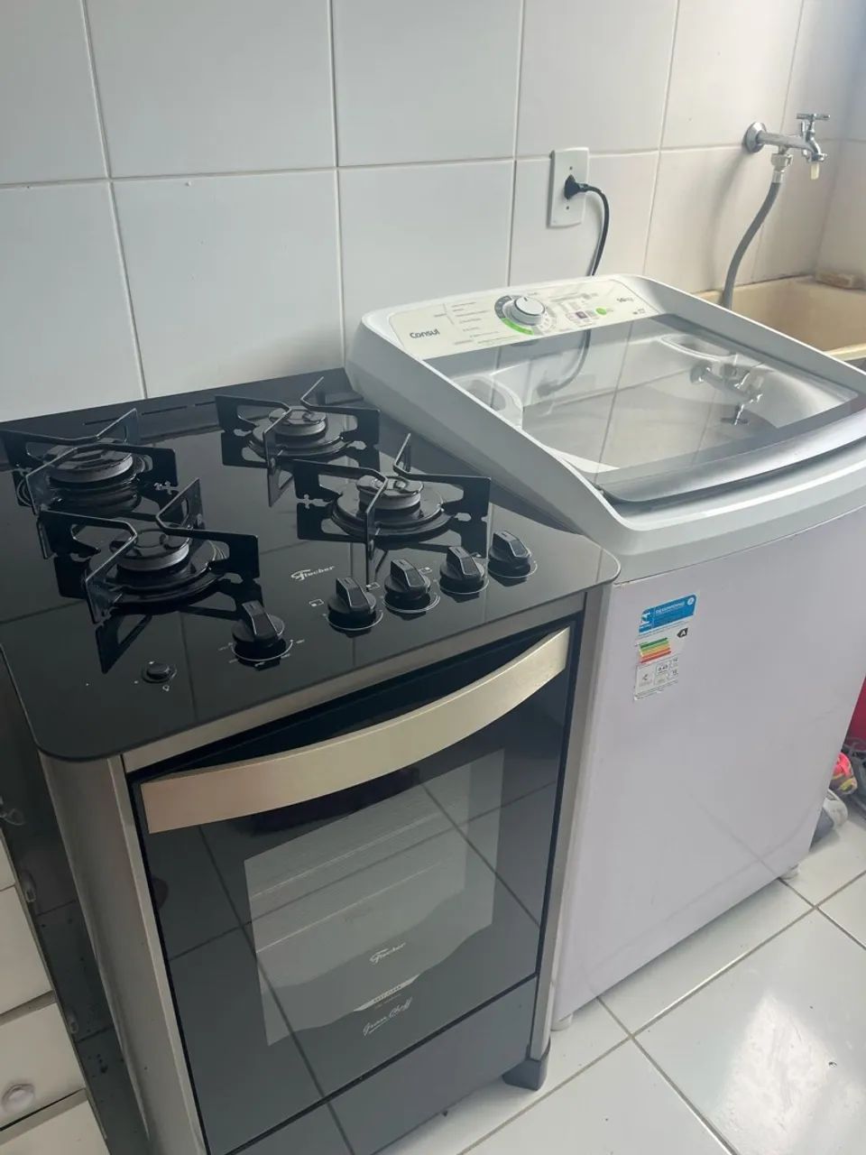 Fogão Fischer 4 Bocas convertido para gás encanado  - Foto 3