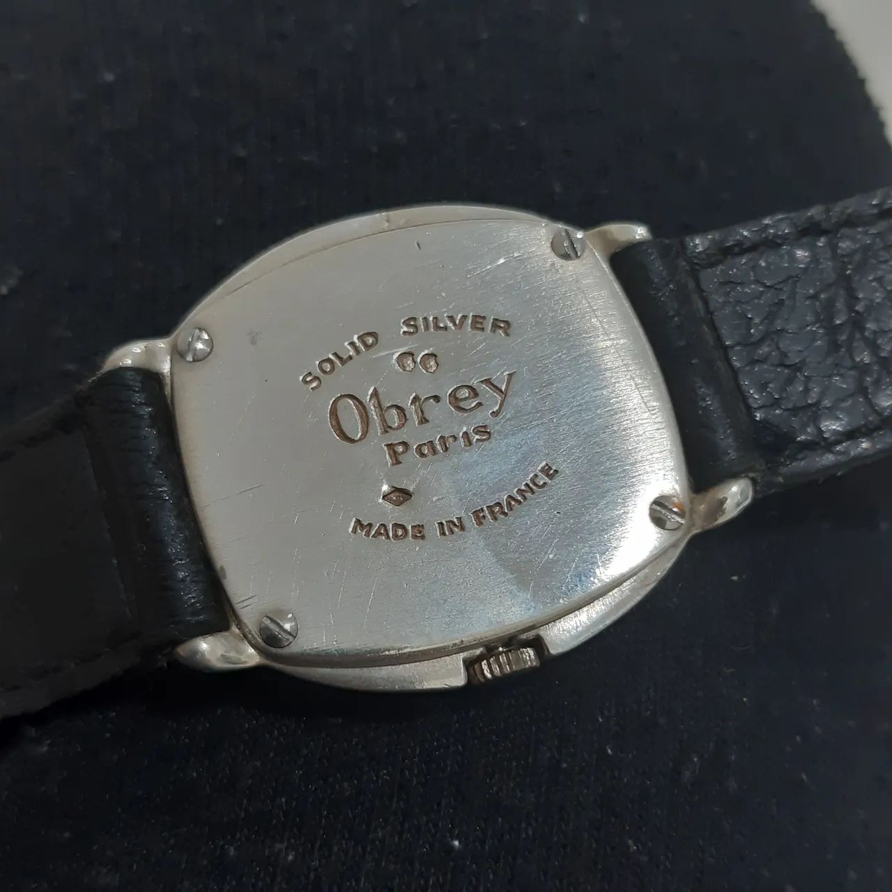 Relógio Obrey, caixa e tampa em prata _ importado (made in France)_ década de 1980 - Foto 2