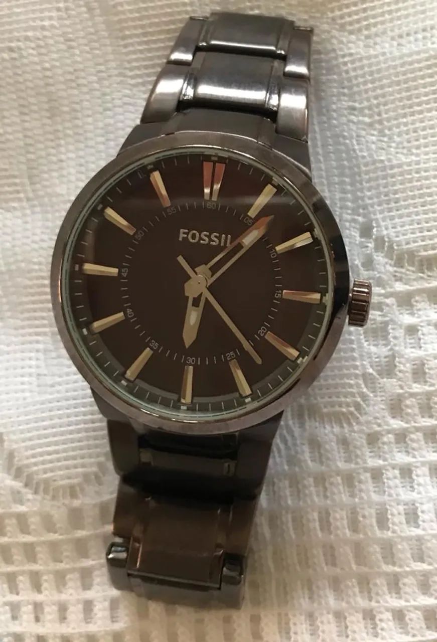 Relógio Masculino Fossil Analógico Marrom - ORIGINAL - Foto 5