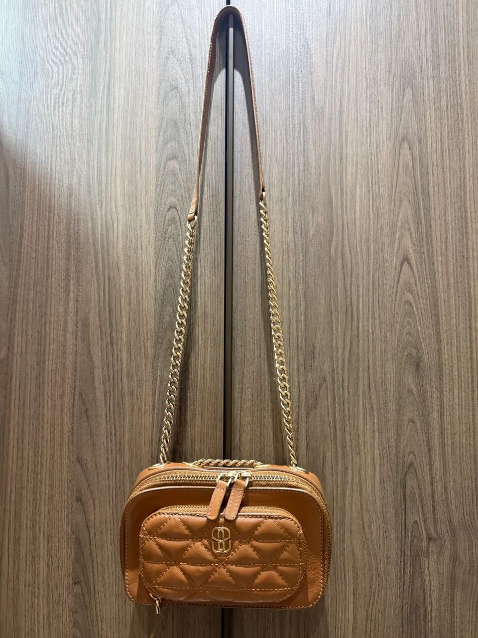 Bolsa pequena da SHUTZ caramelo