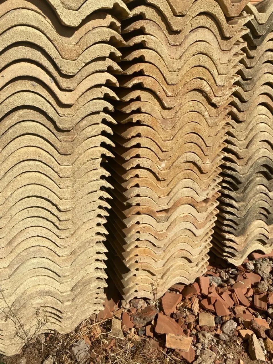 Telhas de concreto 