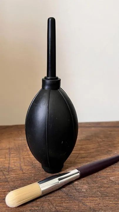 Soprador de Pó para Câmera + Pincel Limpeza