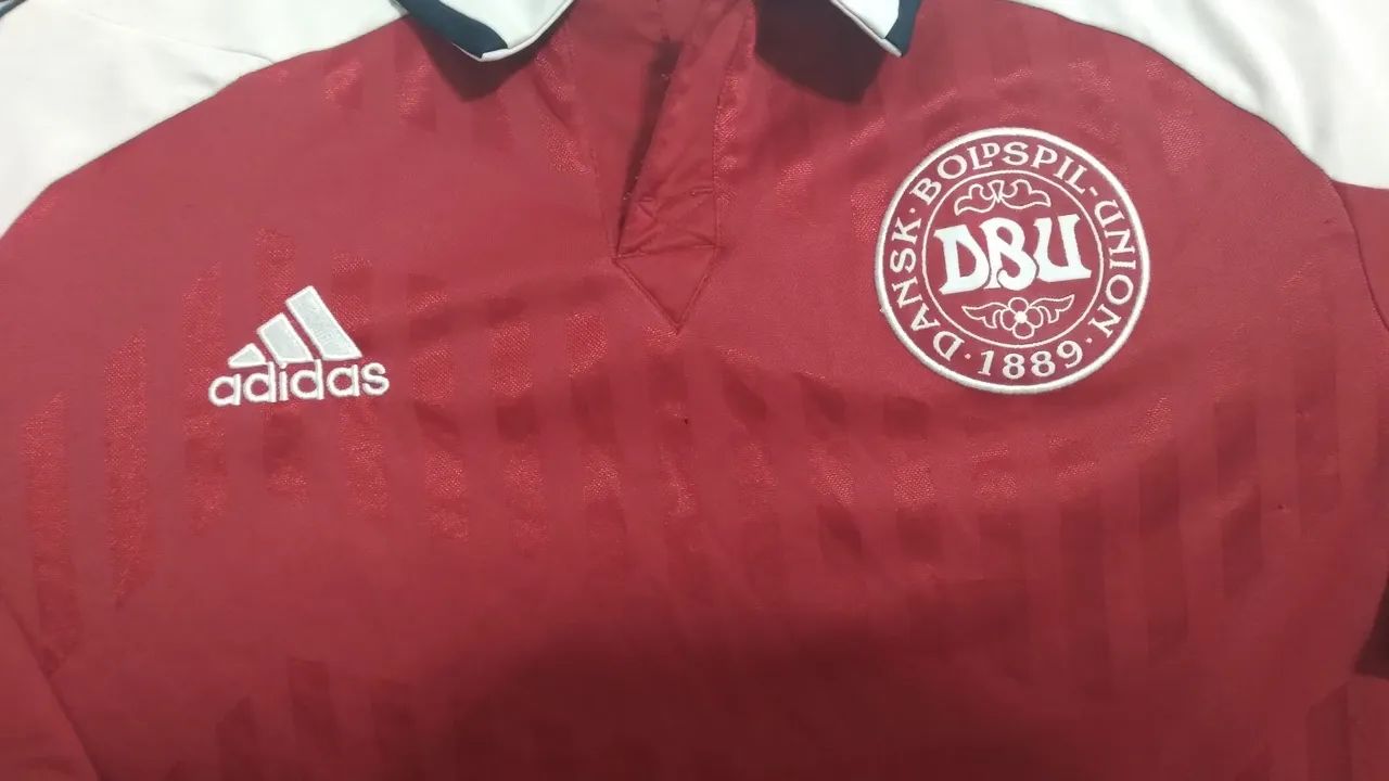 Camisa de Futebol Dinamarca DBU Adidas 80x57 - Foto 5