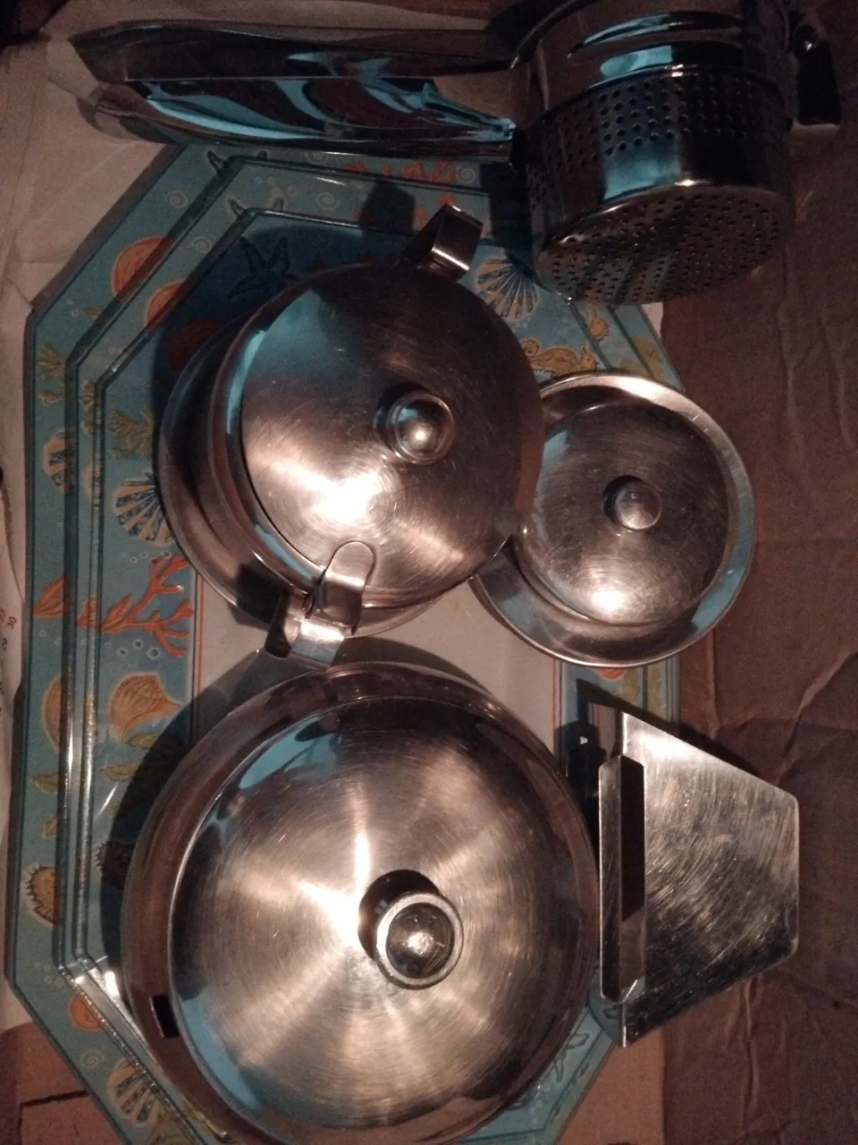 Conjunto de Utensílios de Cozinha em Inoxidável