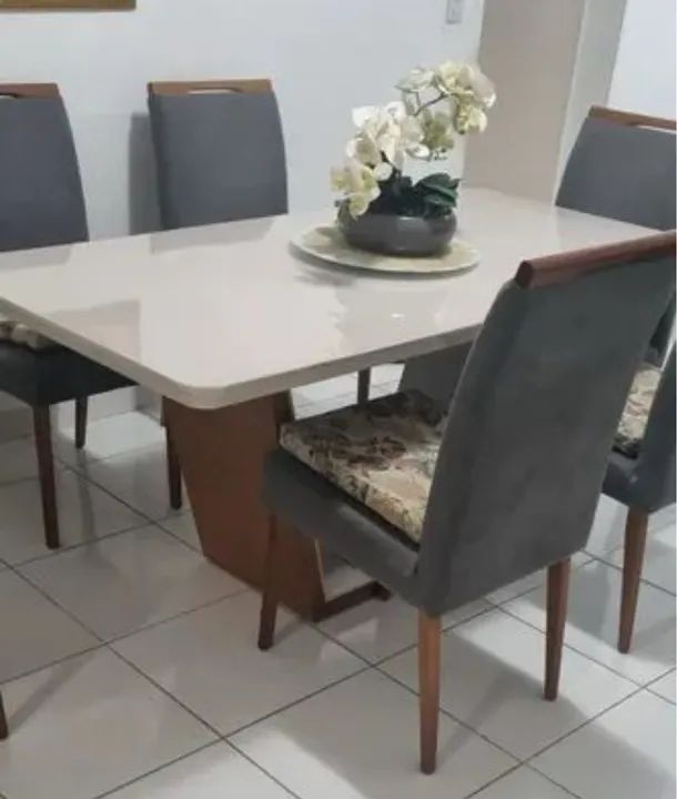 Mesa de Jantar Branca - Foto 3