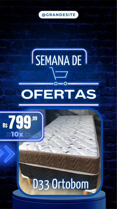 Cama Box Ortobom D33 - 10x sem juros!