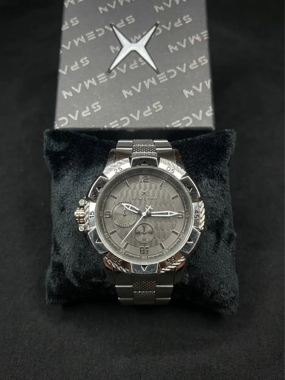 Relógio Masculino Spaceman Prata 