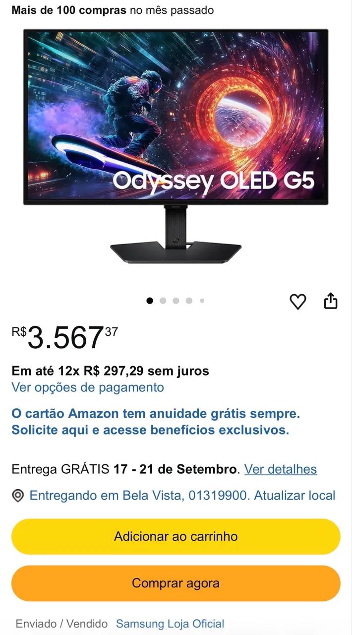 SAMSUNG ODYSSEY OLED G5 - Foto 2