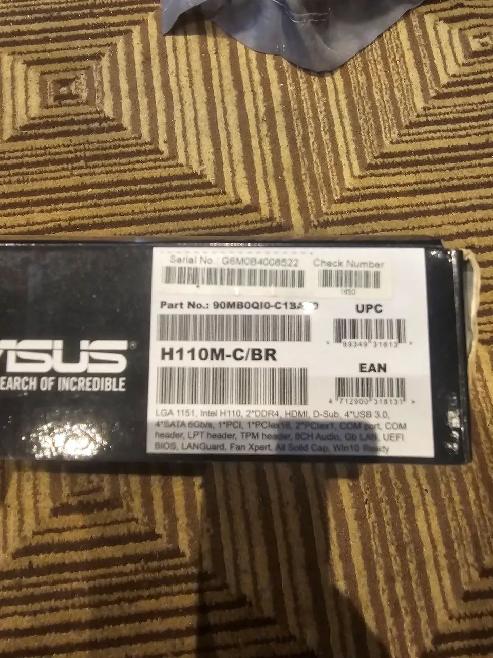 Kit Placa Mãe Asus H110M-C + Processador i5-6500 - Foto 2