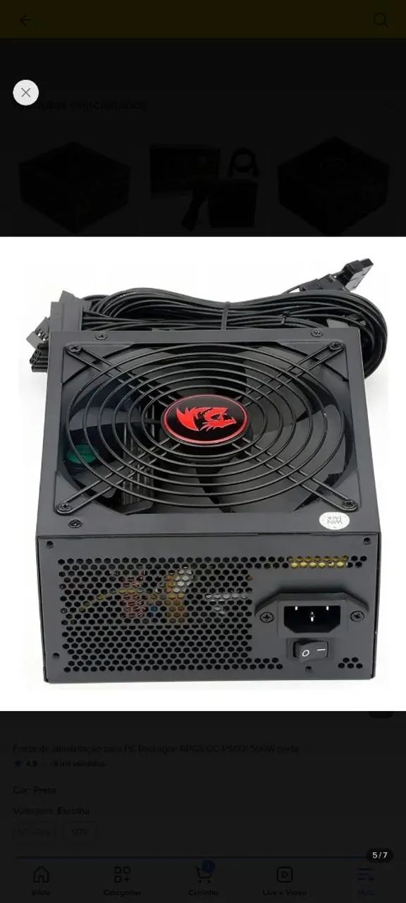 Fonte de alimentação para pc - Foto 3