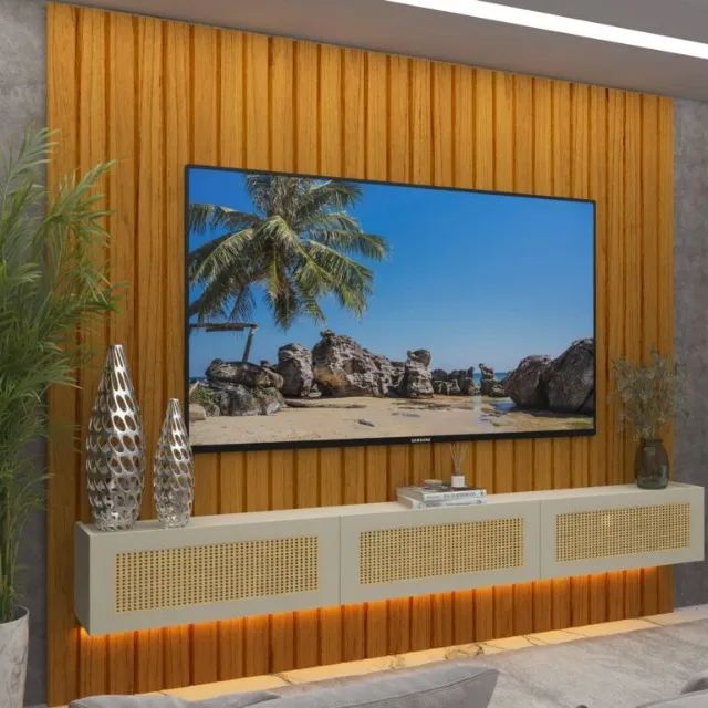 HOME MAJESTADE 2,30M COM NICHO NATIVE 100% MDF. PRONTA ENTREGA. - Foto 5