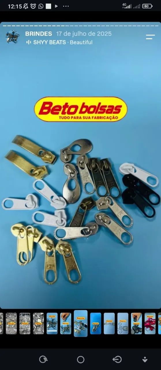 Lojas Beto bolsas. Vendedor Gabriel.