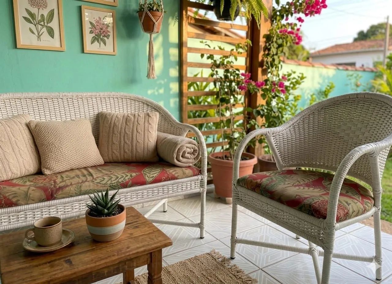 Conjunto de cadeiras de Vime 350,00 - Foto 3