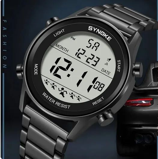 Relógio de pulso led digital Synoke masculino - Foto 3