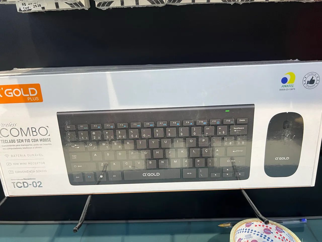Kit Teclado + Mouse Bluetooth sem fio Compativel com Mac ios Android Windows AGOLD TCD-02 - Foto 2