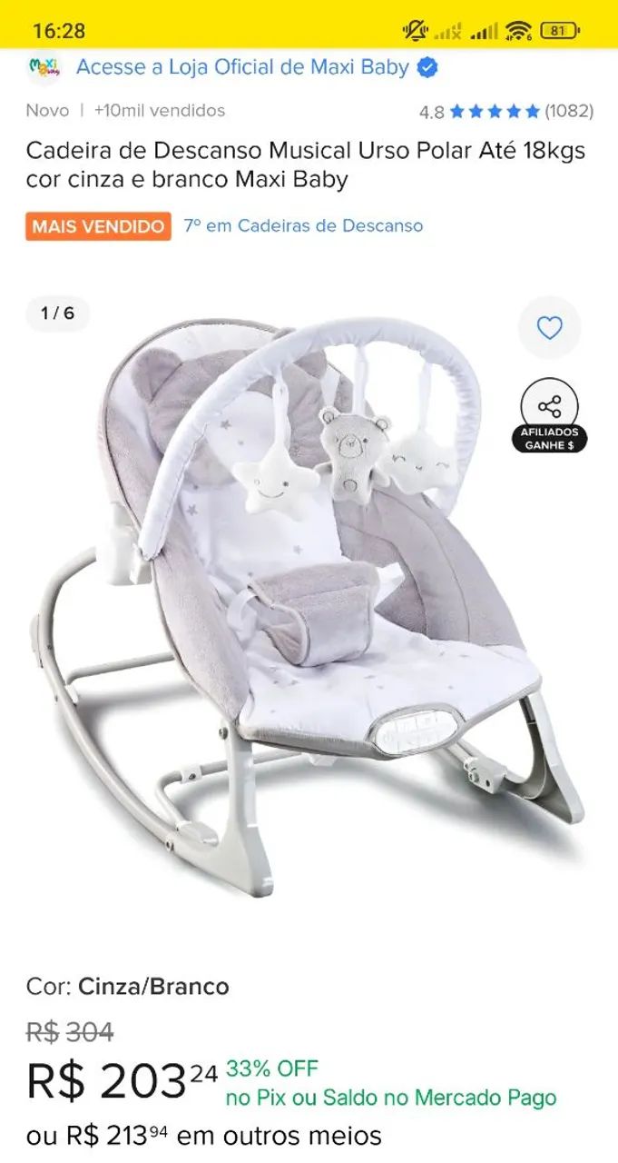Cadeira de bebê 